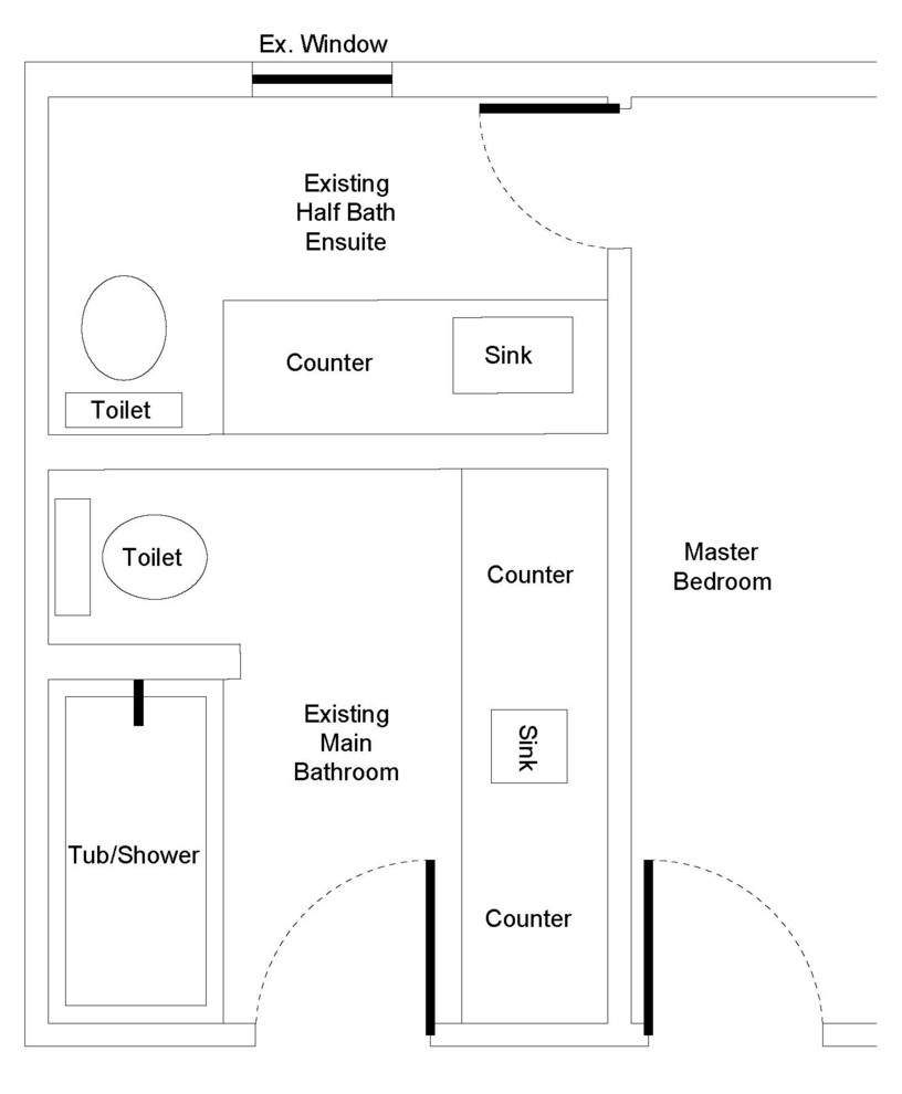Would you do a Jack & Jill master bathroom?