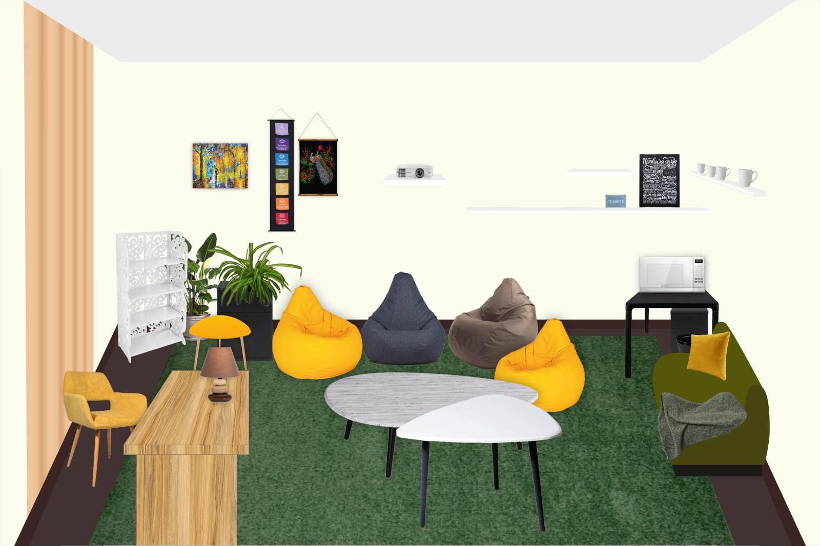 Офис в центре Казани (групповые психологические занятия)