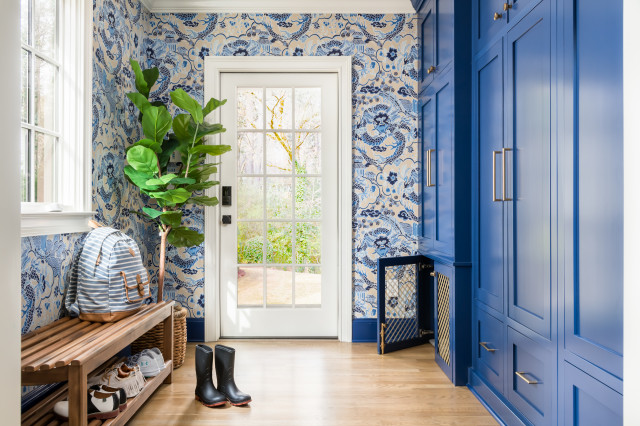 Blue and White Mudroom Update - The Creek Line House
