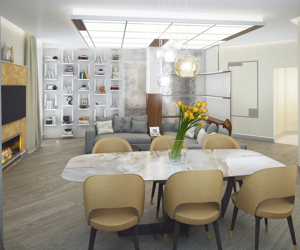 Мягкое цветовое решение гостиной