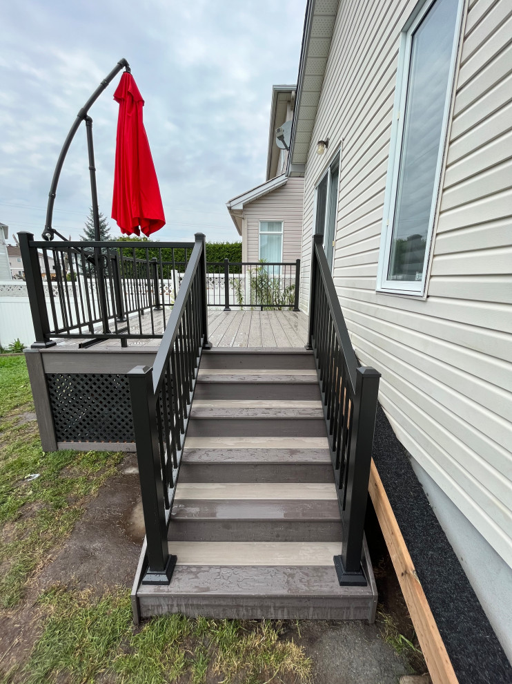 coastline dark hickory with black lattice