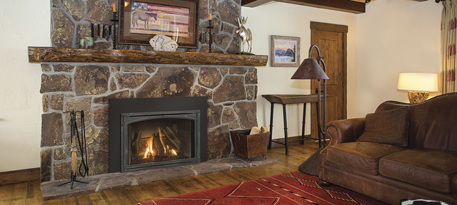 Gas Inserts rustic-living-room