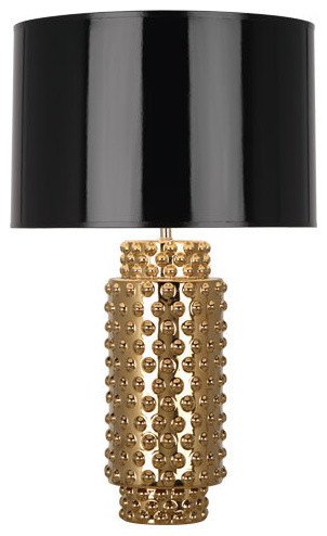 Robert Abbey Dolly Gold And Black Table Lamp