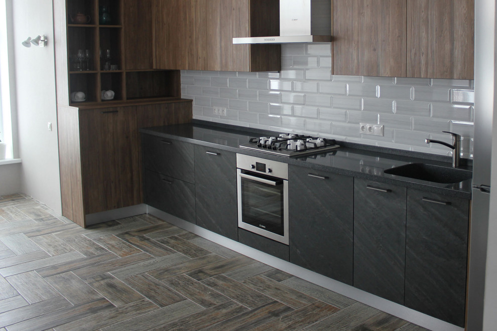 Кухня: декор сланца Black Line