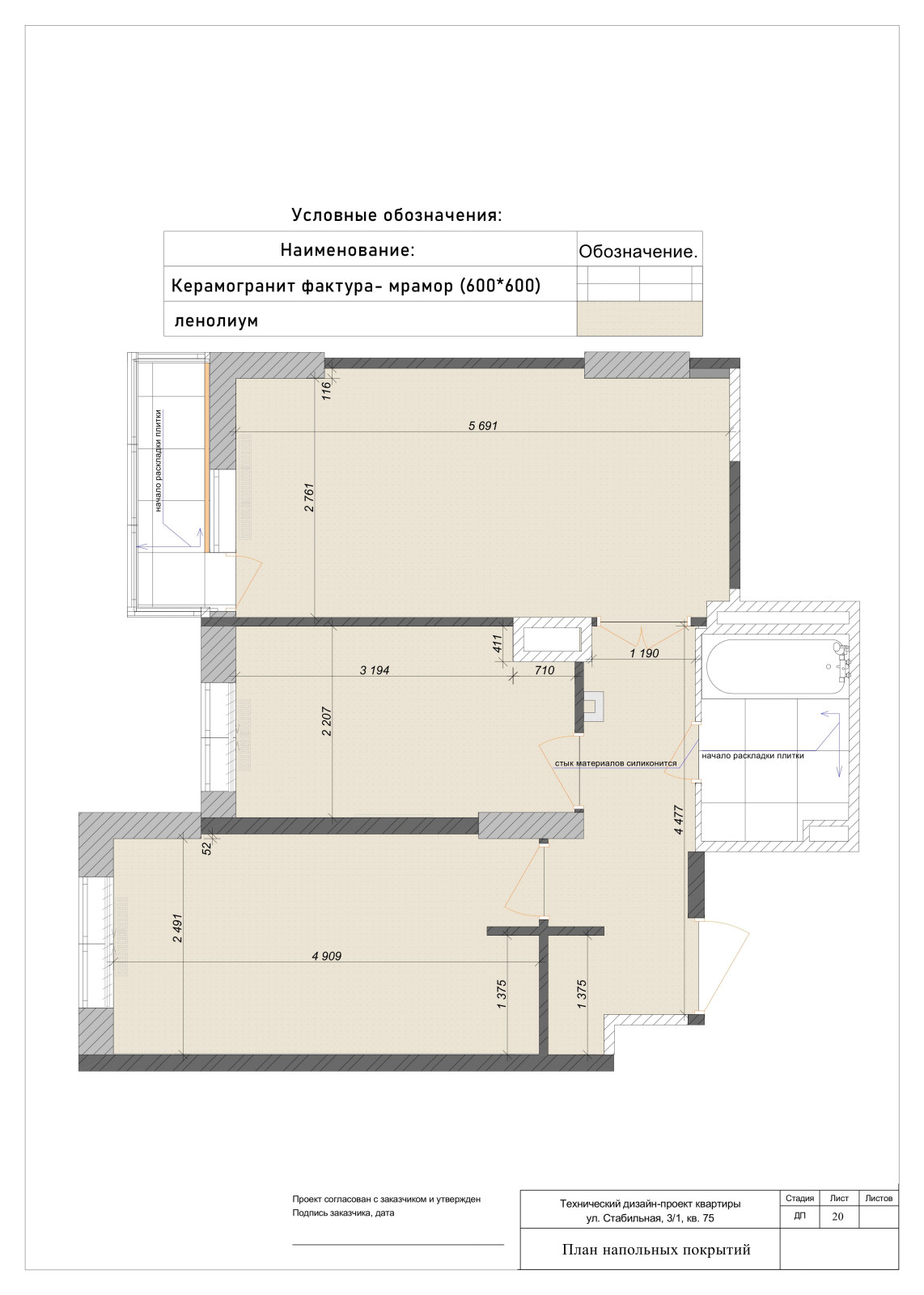 Квартира на 130 м.2