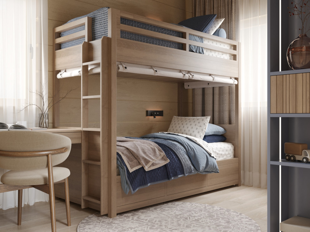 Дизайн интерьера дома из клееного бруса