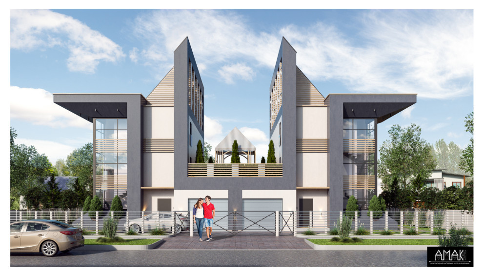 Ракурс на главный фасад