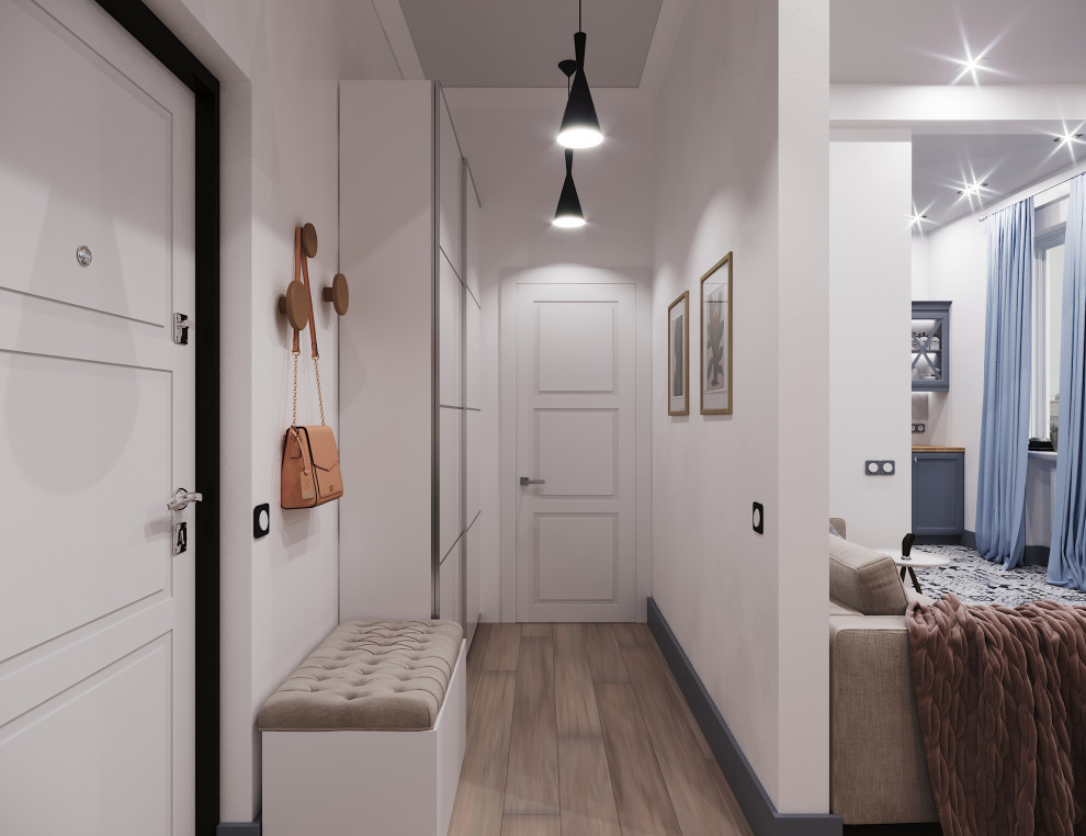 Квартира в Скандинавском стиле для молодой семьи в Сталинке