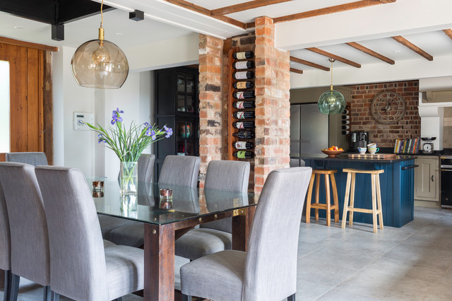 Barn Conversion, Worcestershire landhausstil-kueche