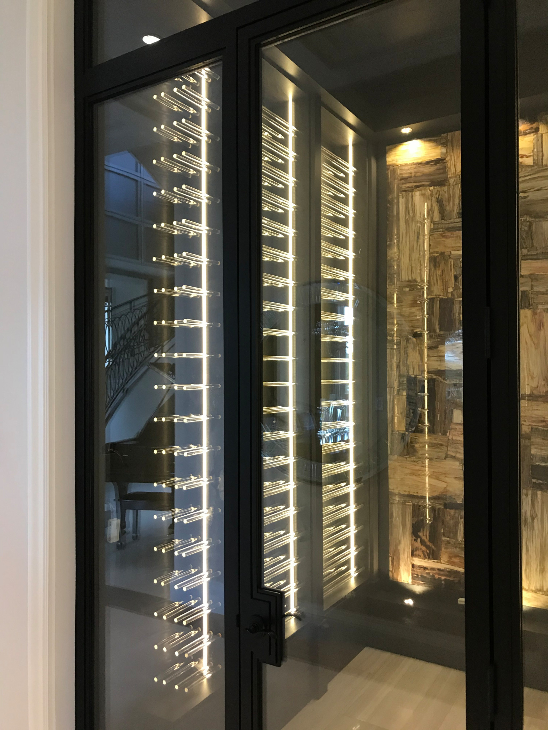 Custom Wine Holder with Glass Rods