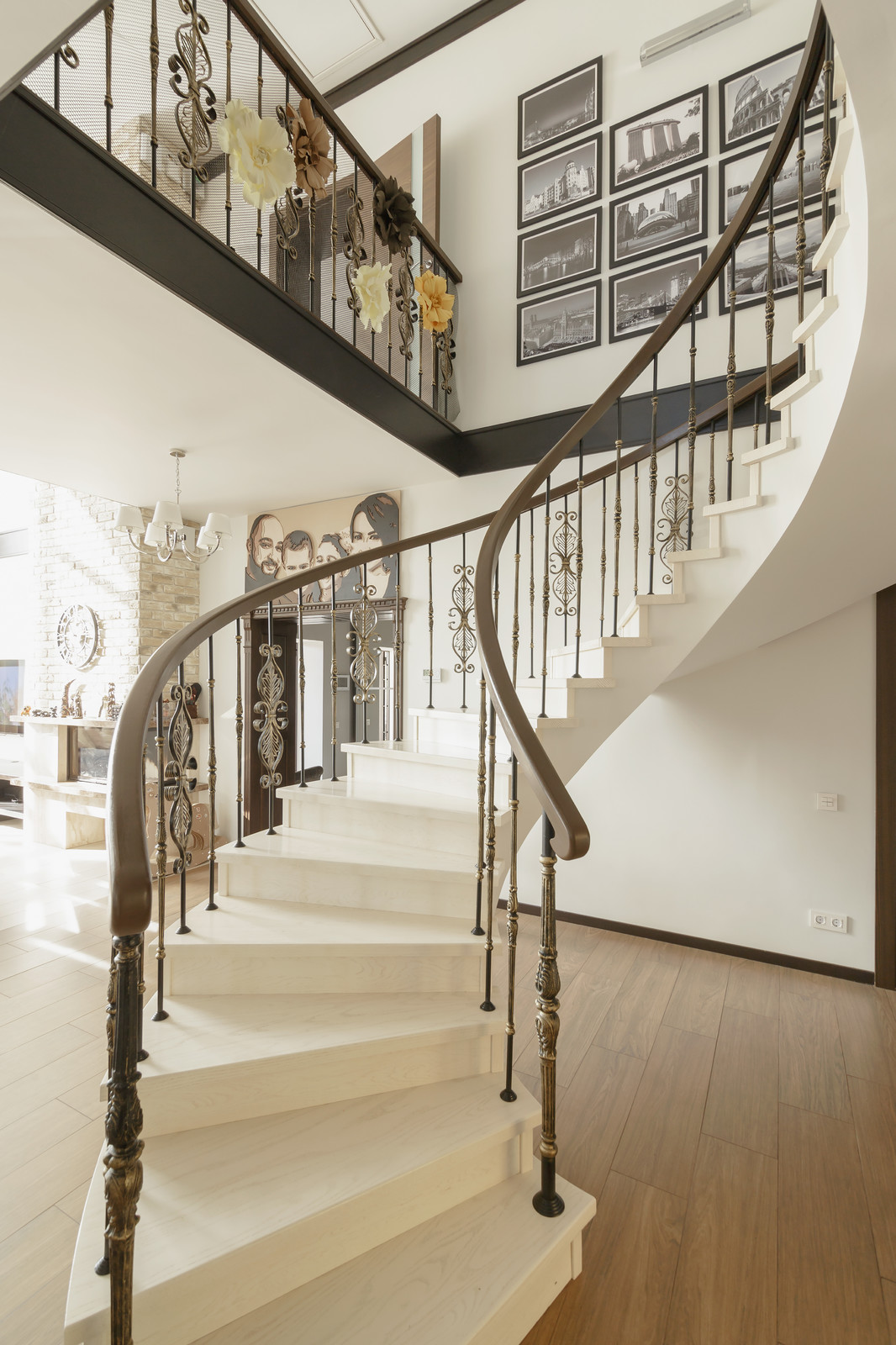 Фотографии реализованного интерьера дома в КП Шишкин лес г. Москва