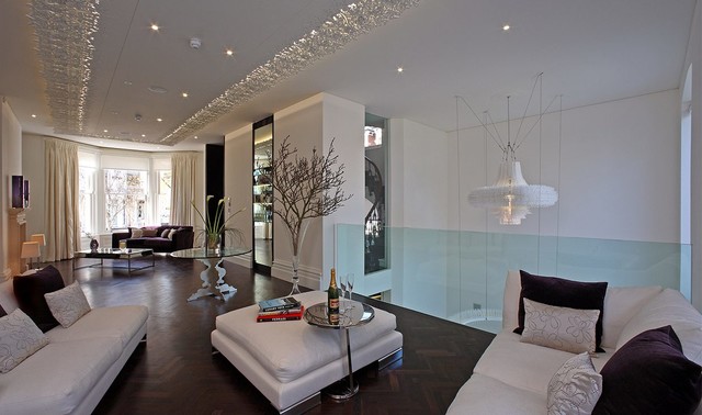 Belsize Park Victorian villa contemporary-vardagsrum