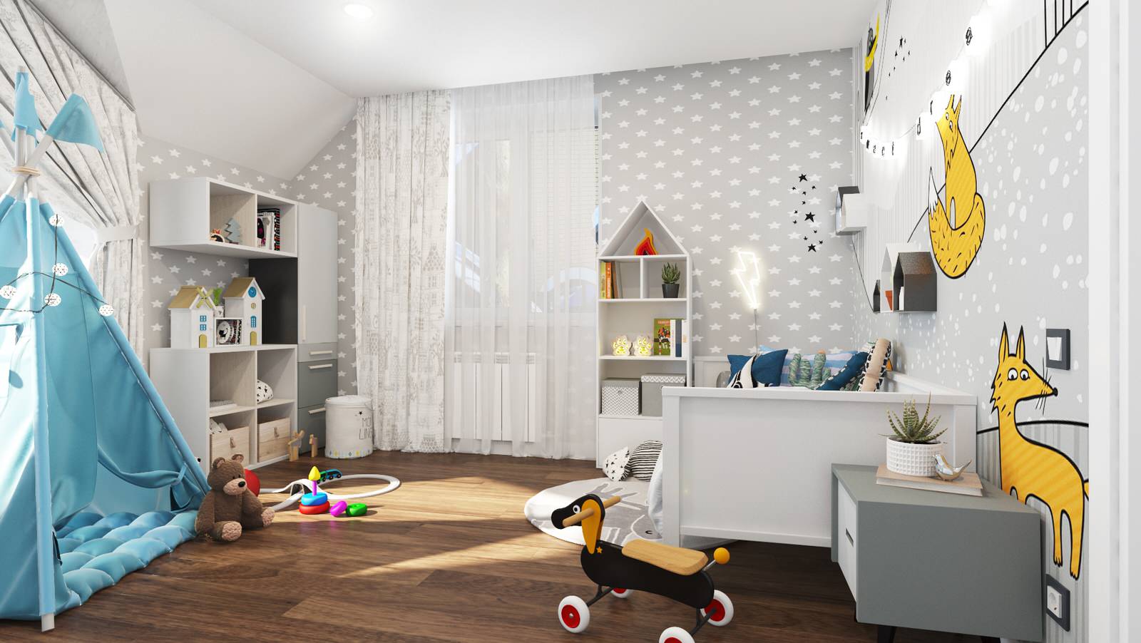 Детская комната для мальчика в частном доме LYAPIDO