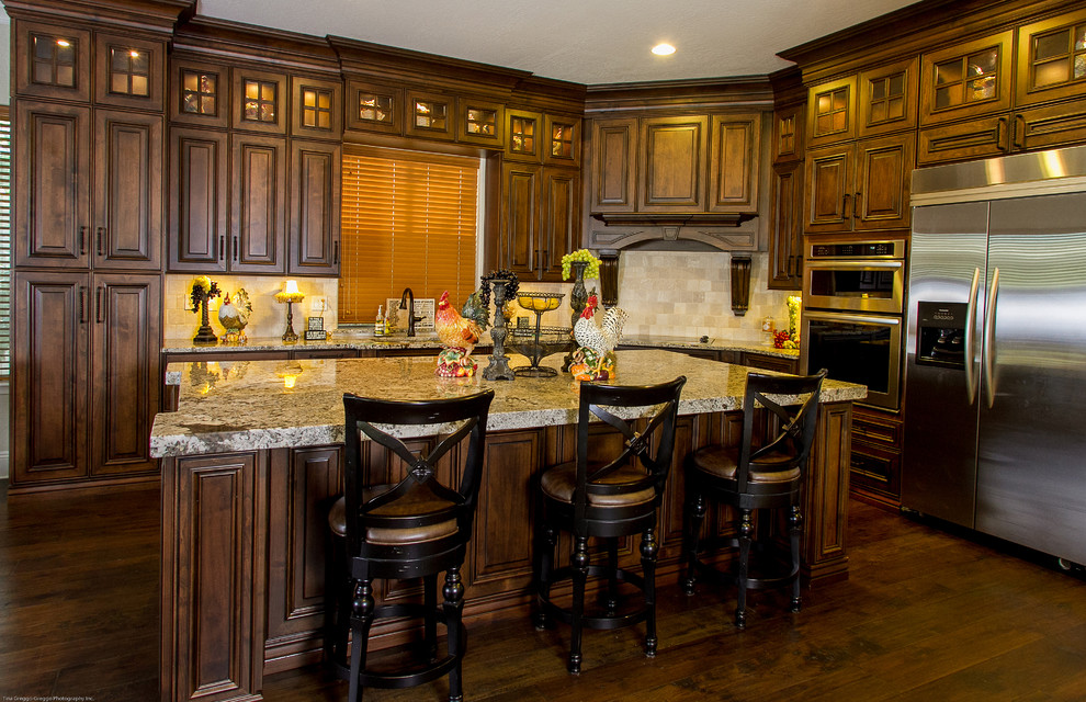 Wood Stained Kitchen Cabinets - Anderson (Designer Series ...