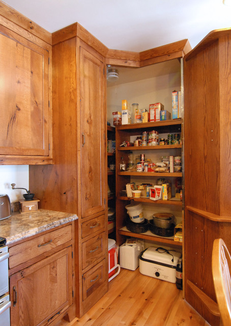 corner pantry - Traditional - Kitchen - Other - by Crossroads Custom Cabinetry