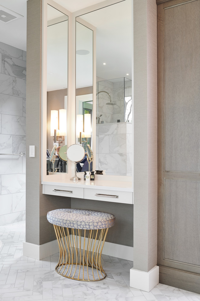 Inspiration for a transitional bathroom remodel in Grand Rapids