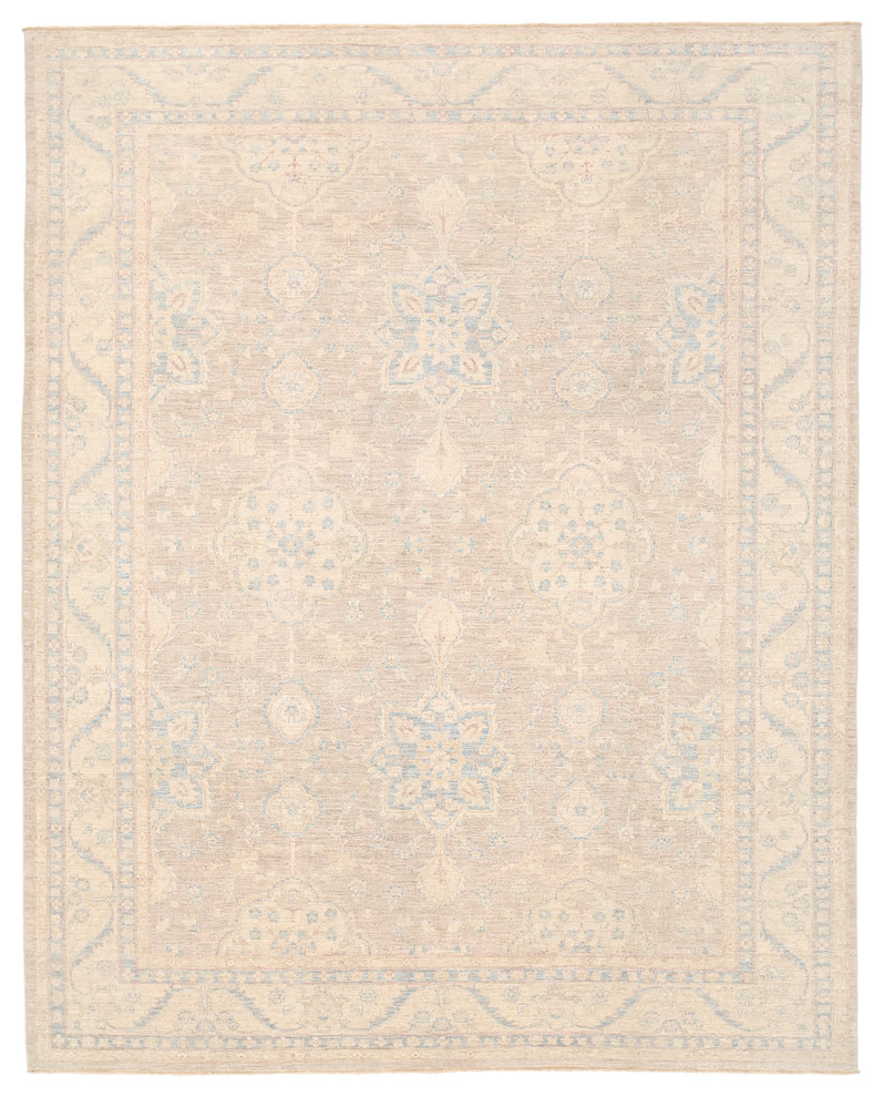 Pasargad Ferehan Collection Hand-Knotted Wool Area Rug, 9'x12'