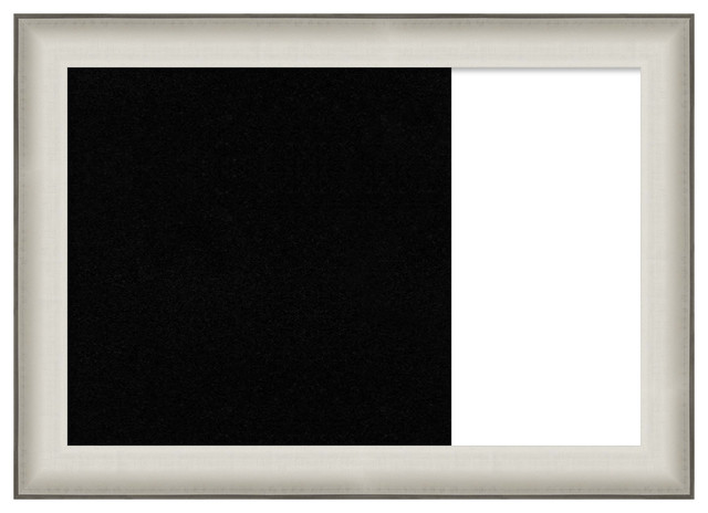 Framed Dry Erase And Cork Combo Board Allure White Framed