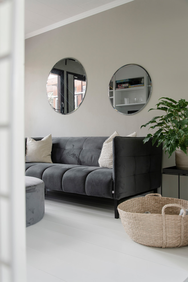 Design ideas for a scandinavian living room in Orebro.