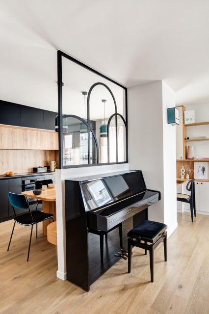 Am&eacute;nagement d'un 95m&sup2; &agrave; Clichy minimalistisch-wintergarten