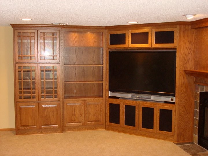 Custom Entertainment Center Traditional Living Room Minneapolis