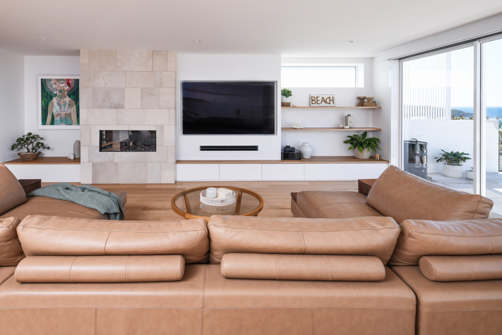 Luxury Coastal Home Renovation - Beach Style - Living Room - Sydney ...