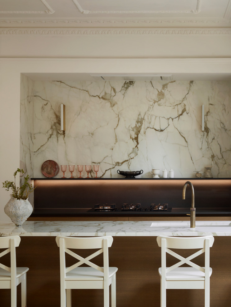 This is an example of a scandi kitchen in London.