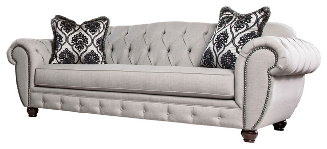 Gisela Sofa Gray Fabric Contemporary Sofas By Furniture Of Gisela Sofa Gray Fabric