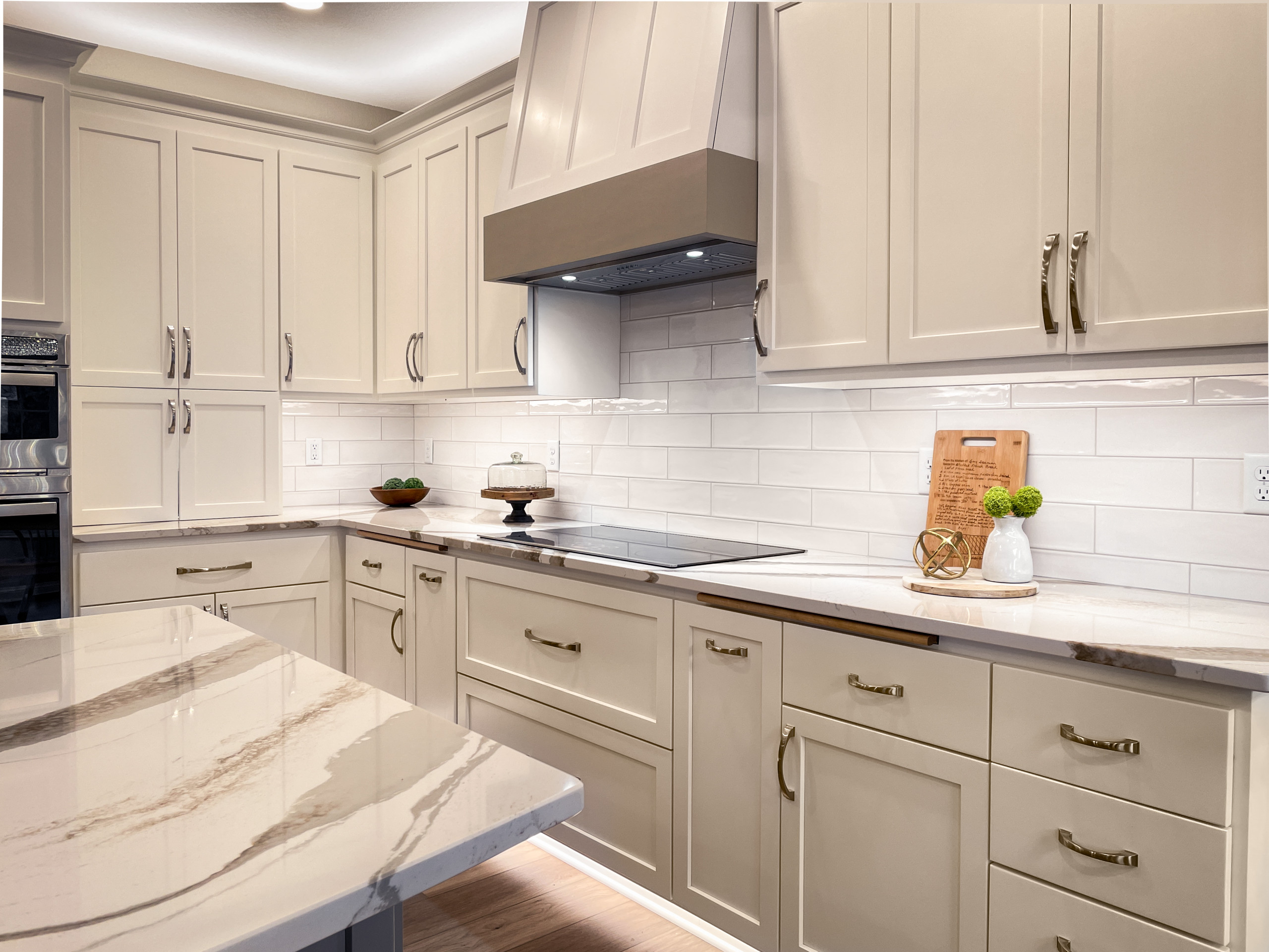 White Kitchen and Powder with Bling