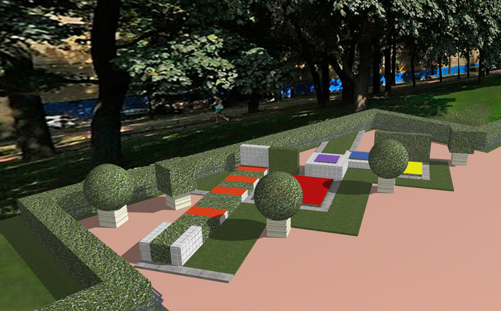 Выставка "Цветочный фестиваль в Александровском саду". "Конструктивизм"