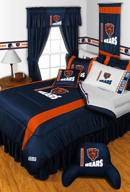 Nfl Chicago Bears Bedding And Room Decorations Modern Bedroom