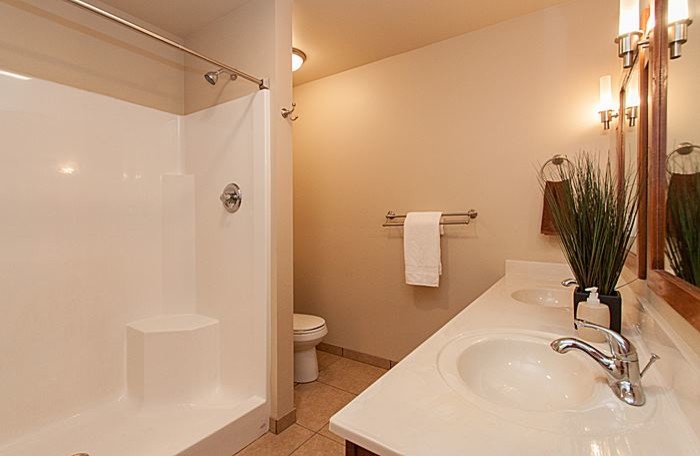 Transitional home design photo in Cedar Rapids
