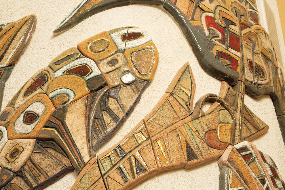 Отделка камина «Листья»