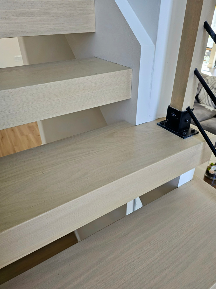 Design ideas for a modern staircase in DC Metro.