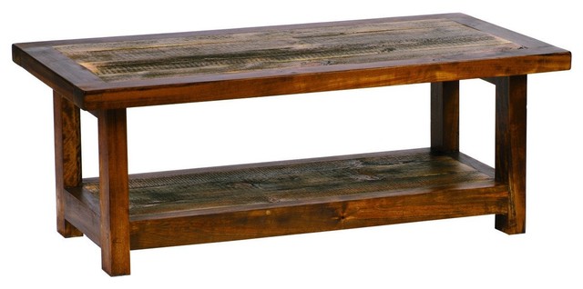 Reclaimed Wood Coffee Table 48x24, Used Wood Coffee Table
