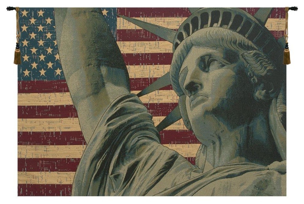 Statue of Liberty Tapestry Wall Hanging Contemporary Tapestries