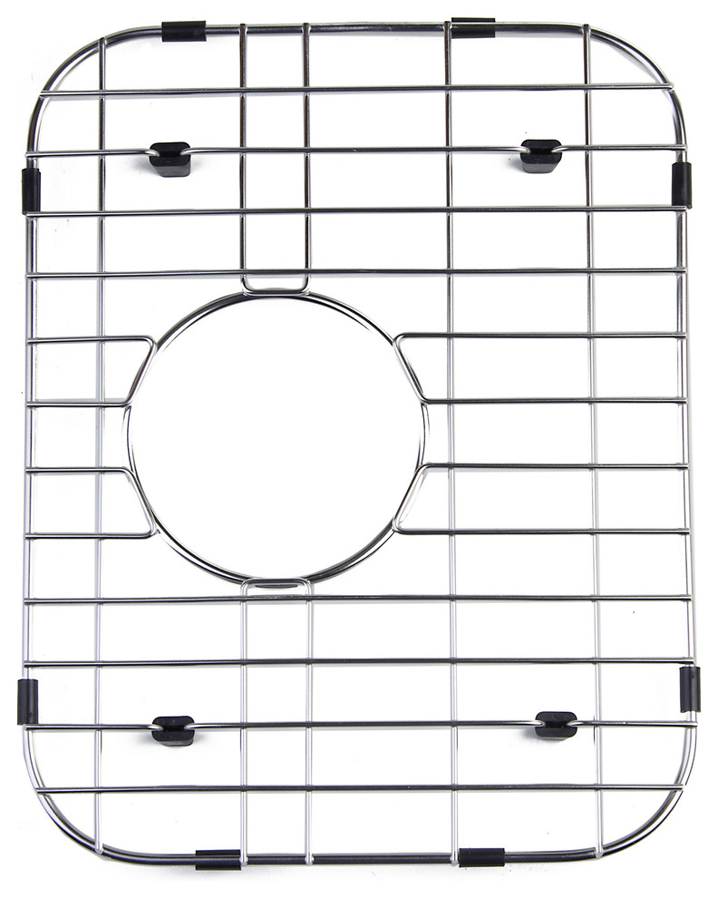 Small Solid Stainless Steel Kitchen Sink Grid - Contemporary - Kitchen ...