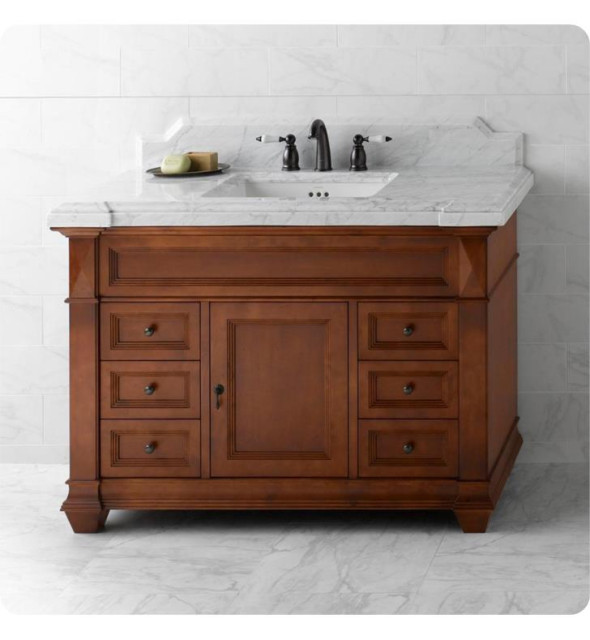 Ronbow 48 Single Bathroom Vanity Base in Colonial Cherry