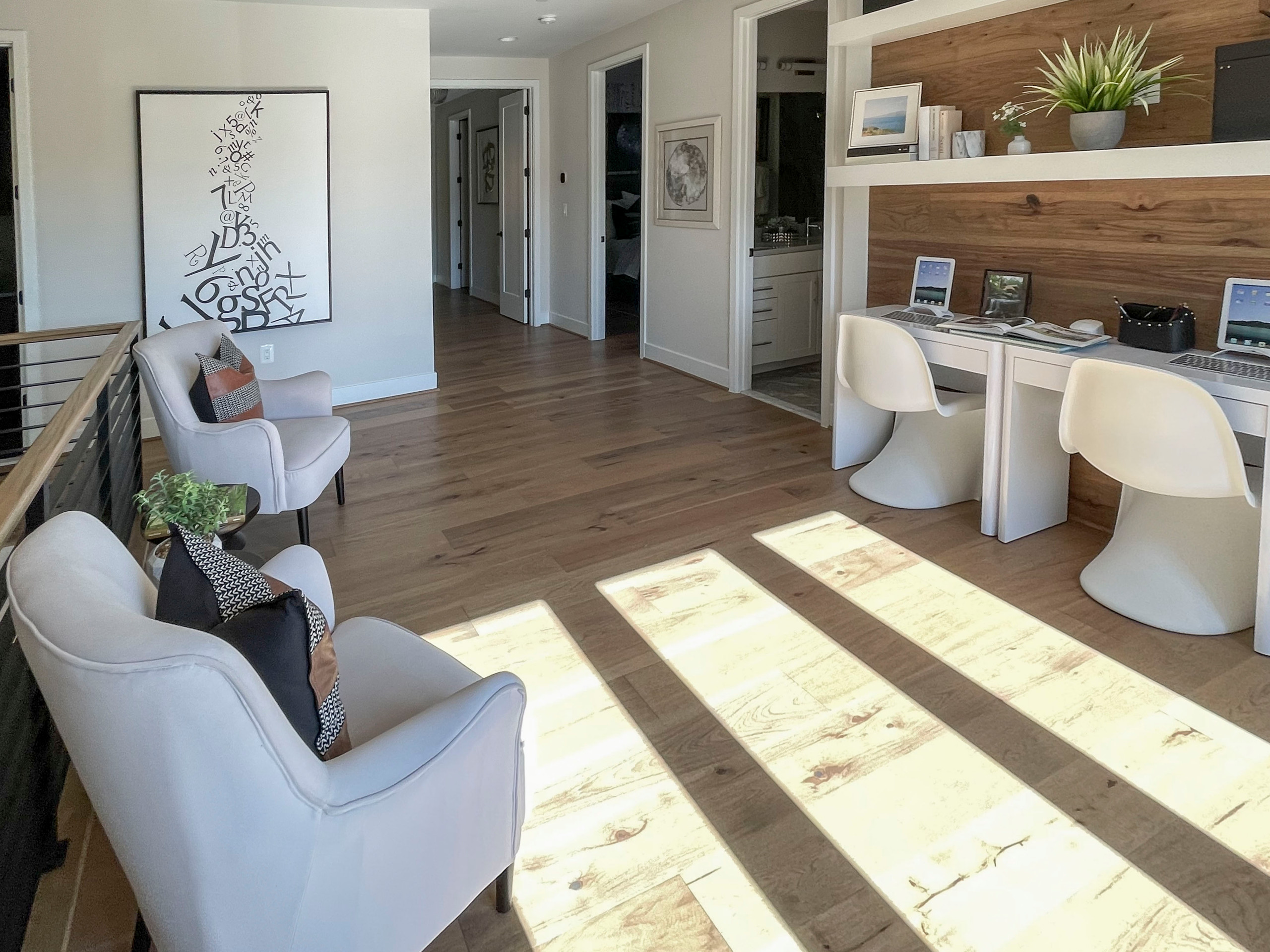 113_Floating Straight- Stringers with No Risers in Contemporary Home, Bethesda M