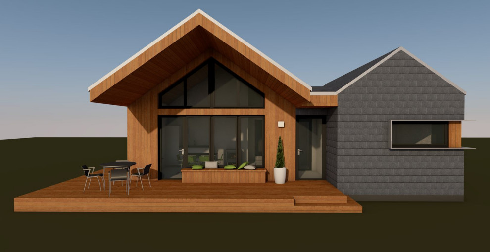 Современная баня с 2-мя спальнями