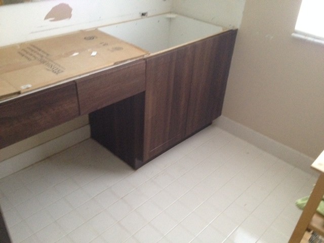 Leah and Richard's New Traditional Brown Kitchen and Bathroom's