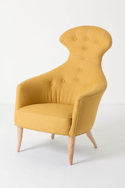 Soren Chair, Soleil Linen, Dark Yellow