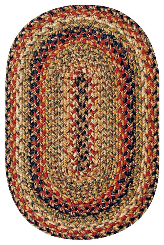 Homespice Decor Kingston Jute Braided Rug (Oval), 5' x 8