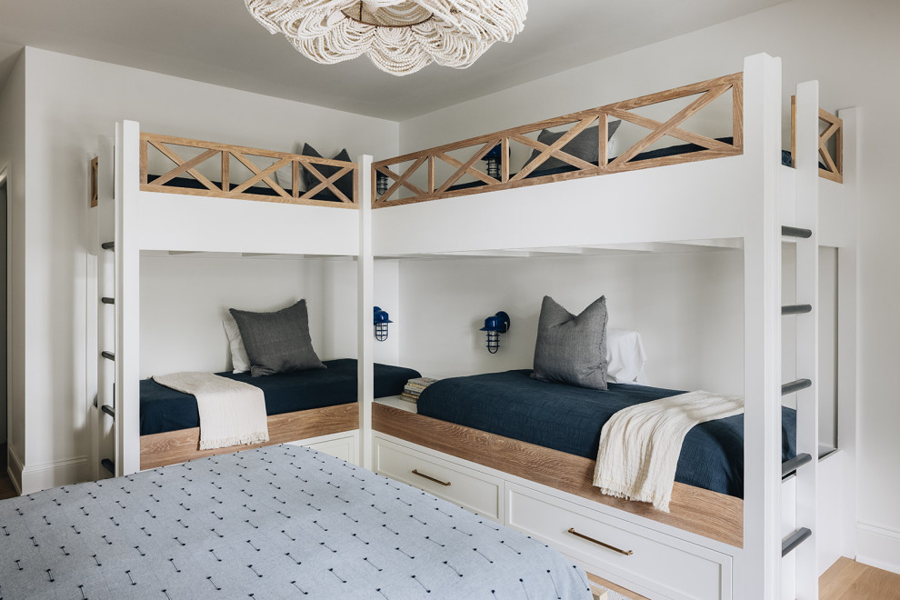 ミルウォーキーにあるコンテンポラリースタイルのおしゃれな寝室のインテリア