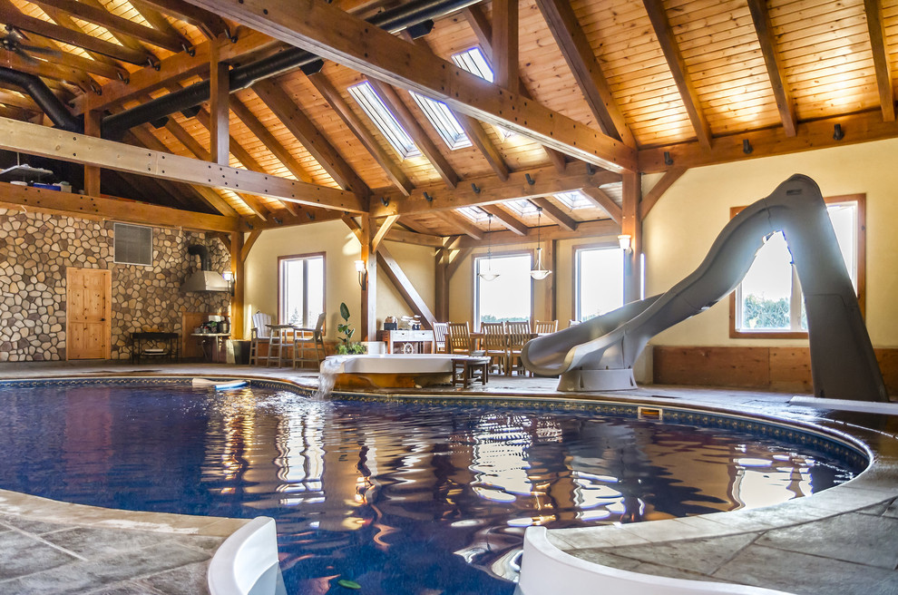 Pool - rustic pool idea