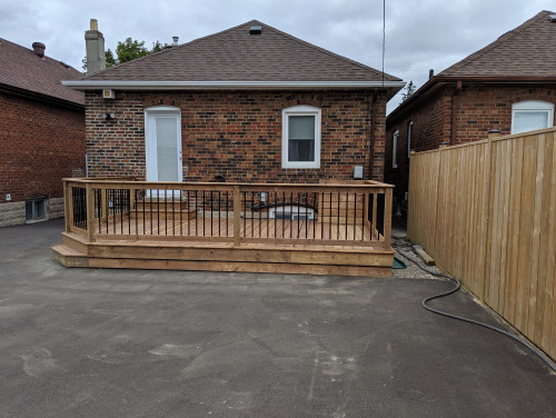 Deck with Rail and Gate