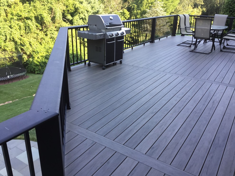 Timbertech Ashwood Deck with Cocktail Rail - Contemporary - Deck ...
