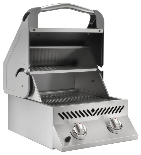 Napoleon Built In Flat Top Gas Grill Head With Two Ceramic Infrared Napoleon Built In Flat Top Gas Grill Head With Two Ceramic Infrared Burners Transitional Outdoor Grills By