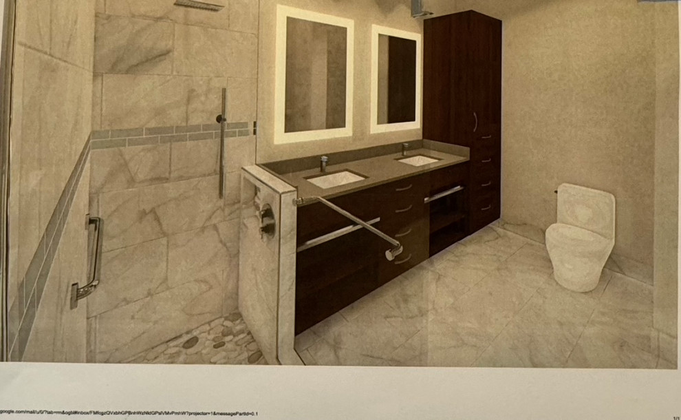 SLC, UT, Custom bathroom and powder room