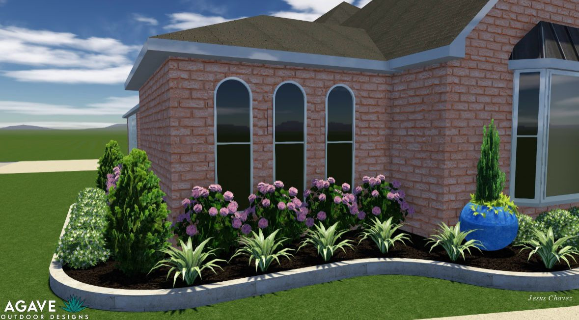 Front yard makeover at Durban Dr!
